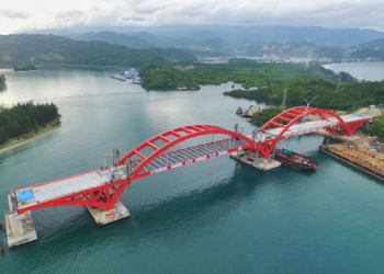 Areal Jembatan Hamadi Holtekamp yang bakal dijadikan kawasan wisata air