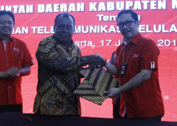 Pemkab Mambraya dan PT. Telkomsel resmi meneken Nota Kesepahaman kerjasama (MoU) Business to Goverment (B2G)