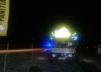 Peserta pawai takbir di Kabupaten Biak Numfor