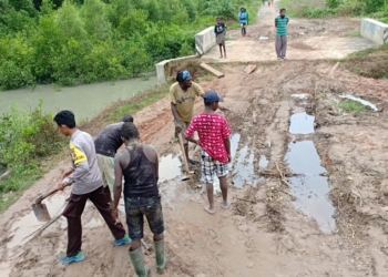 Ini yang di Lakukan Polsek Kimaam di Kampung Mambum, Merauke.