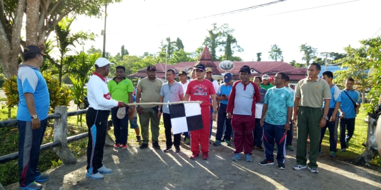 Meriahkan HUT Bhayangkara Ke – 72 Polres Sarmi  Gelar Jalan Santai Bersama