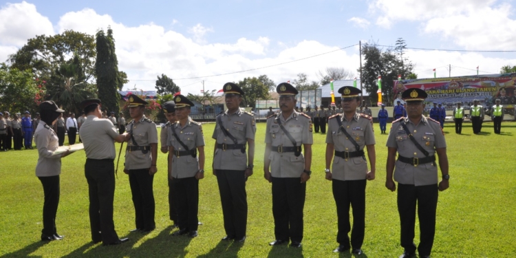 Sebanyak 4 Perwira Polres Merauke di Mutasi