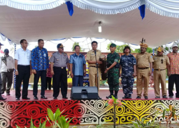 pemukulan tifa oleh sejumlah Pejabat Daerah, TNI-Polri dan sejumlah Instansi Daerah Biak Numfor