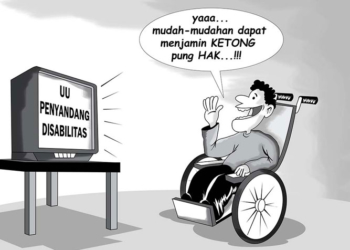 Ilustrasi penyandang cacat