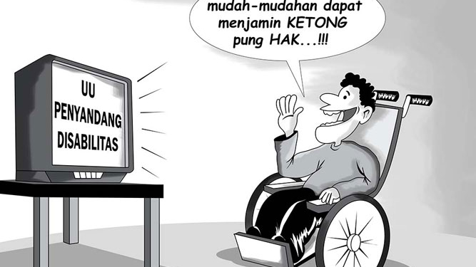 Ilustrasi penyandang cacat