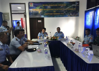 Panglima Komando Sektor Hanudnas IV saat foto bersama