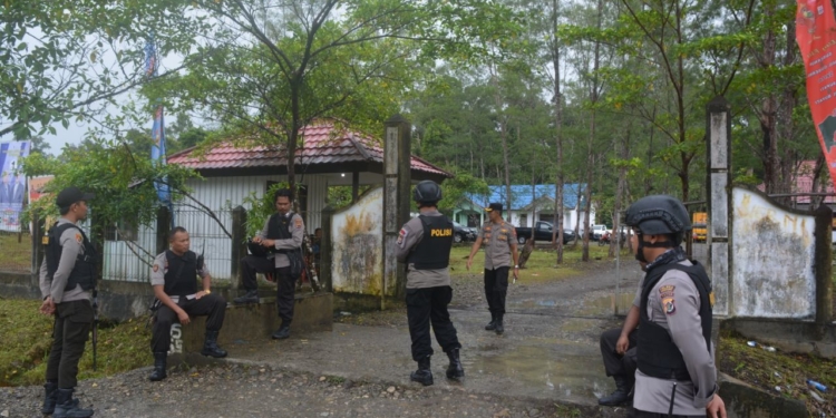 Di Kawal 150 Personil TNI-Polri Rapat Pleno KPUD Kabupaten Yahukimo Berjalan Aman