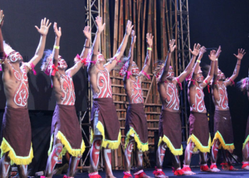 Ilustrasi tarian Papua