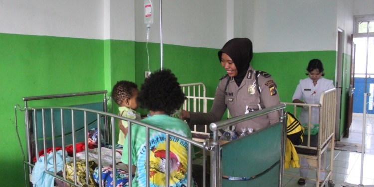 Jelang HUT Polwan ke 70 Polres Jayapura Gelar Giat Bhakti Sosial