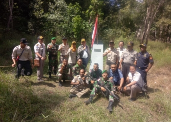 Kenali Batas Wilayah, TNI-POLRI Gelar Operasi Patok