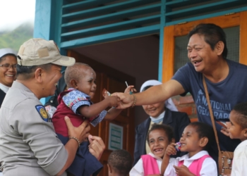 Peduli Pendidikan, Binmas Noken Polri Kunjungi TK YPPK Bina Kasih Yiwika Wamena
