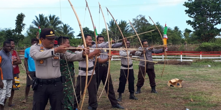 Sambut HUT RI ke – 73 Pemda Merauke Gelar Lomba Memanah Tradisional
