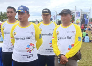 Danlanud Manuhua Biak, Kolonel Pnb Fajar Adriyanto bersama jajaran TNI AU Biak