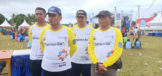 Danlanud Manuhua Biak, Kolonel Pnb Fajar Adriyanto bersama jajaran TNI AU Biak