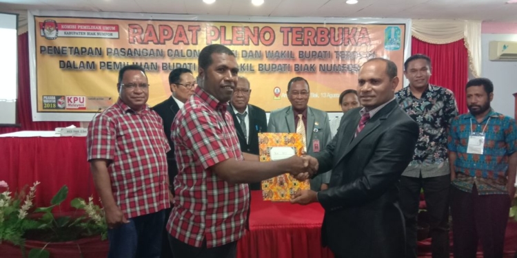 Herry-Nehem Resmi Pimpin Kabupaten Biak Numfor