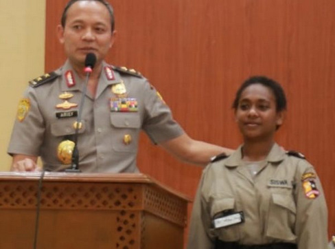 Kisah Natalia, Gadis Asal Nafri Menjadi Polwan di Yogyakarta