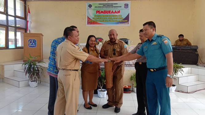 Foto bersama peserta pelatihan dan forkopimda Biak Numfor serta para Instruktur pelatihan