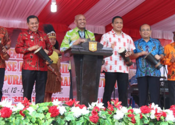 Walikota Bersama Forkompinda Kota Jayapura Saat membuka Expo 2018
