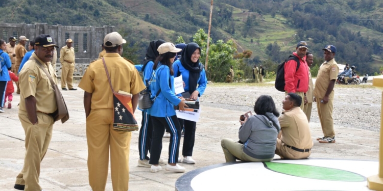 Peduli Lombok, Bhayangkari Lanny Jaya Gelar Aksi Penggalangan Dana