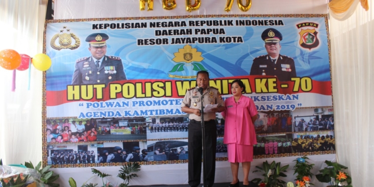 Perayaan HUT Ke-70, Kapolresta Apresiasi Kinerja Polwan Polresta Jayapura