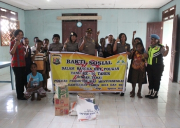 Peringati HUT Polwan, Polres Mappi Gelar Giat Bhakti Sosial