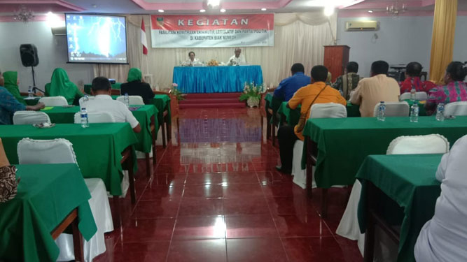 Proses kegiatan Fasilitasi kemitraan eksekutif, legislatif dan partai politik di Kabupaten Biak Numfor