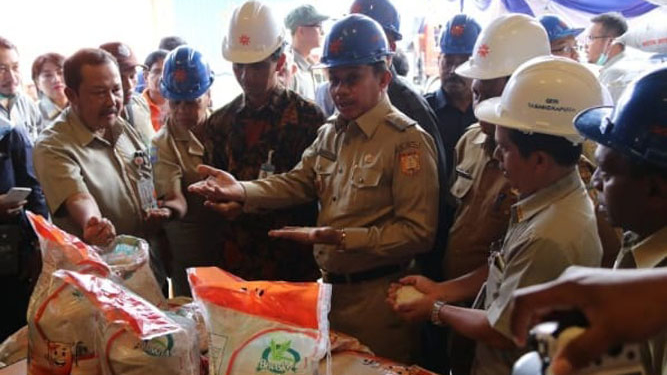 Wakil Walikota, Rustan Saru melihat kualitas besar Bulog