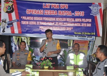 Wakapolres Merauke pimpin pra operasi zebra