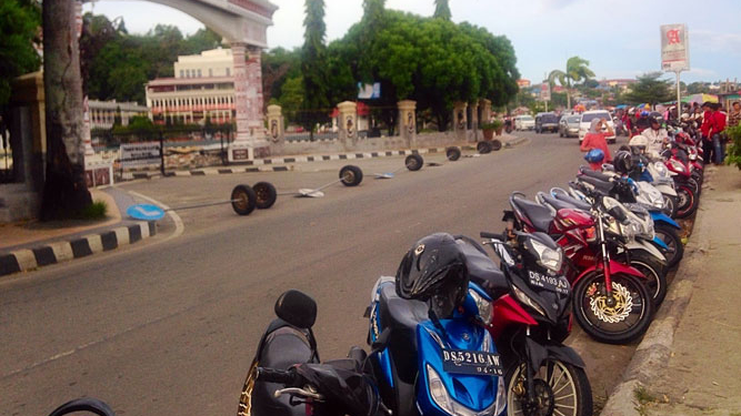 Jalan soa siu depan kantor gubernur provinsi papua