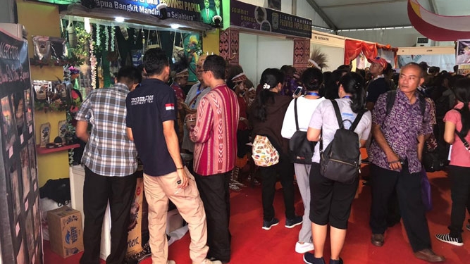 Stand Papua di Pameran Maluku Expo