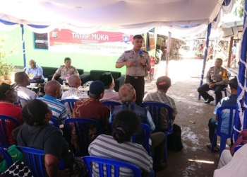 Tatap muka DitBinmas Polda Papua dengan warga tanjung ria
