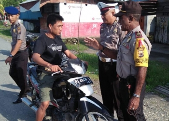 kapolres Waropen Tinjau Kegiatan Strong Point di Waren