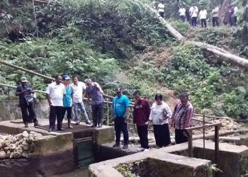 Saat Kunjungan Komisi C DPRD dan PDAM kota Jayapura Memantau Bendungan