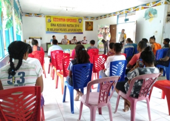 Sat Binmas di Asrama Mahasiswa Biak