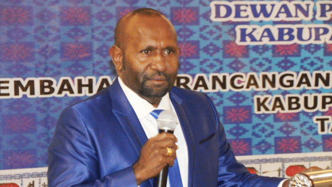 Ketua DPC Demokrat Mamberamo Tengah, Ricky Ham Pagawak