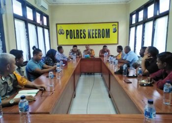 Rapat koordinasi sikapi situasi kamtibmas di wilayah Keerom/ Istimewa