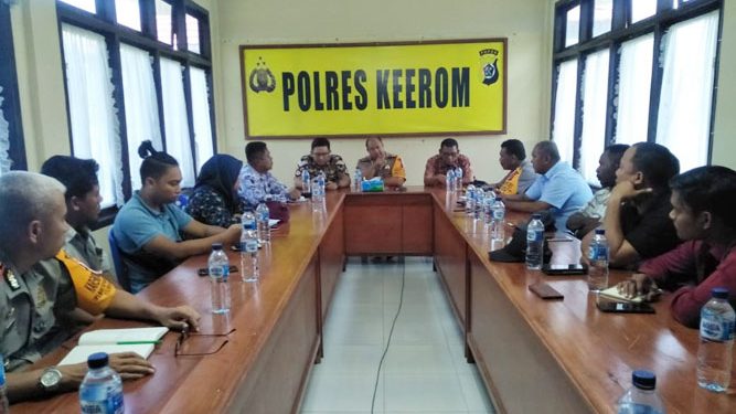 Rapat koordinasi sikapi situasi kamtibmas di wilayah Keerom/ Istimewa