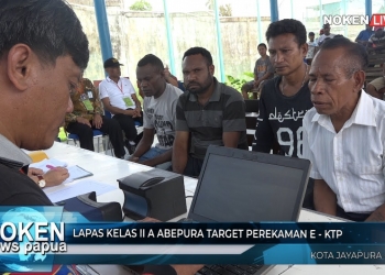 Lapas Kelas II A Abepura Target Perekaman e-KTP