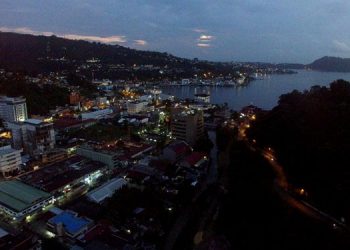 Suasana Kota Jayapura jelang petang hari/ NL28