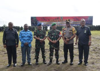 TNI, POLRI bersama Bawaslu dan KPU Provinsi Papua
