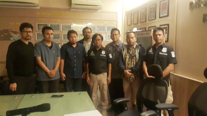 2 Anggota KPK RI yang telah bersama-sama dengan pihak kepolisian/ Humas Pemprov Papua