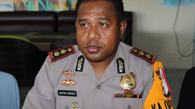 Kapolres Jayapura Kota, AKBP. Gustav Urbinas