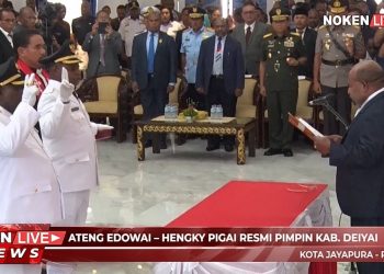 Ateng Edowai-Hengki Pigai Resmi Pimpin Deiyai
