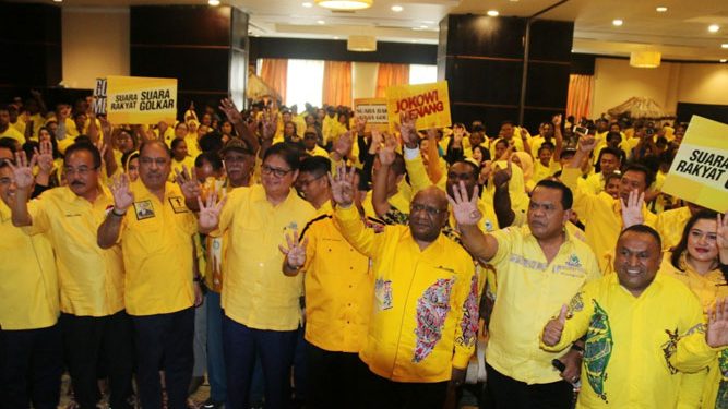 Kader Golkar Papua Siap Menangkan Jokowi Dalam Pilpres 2019/ BM