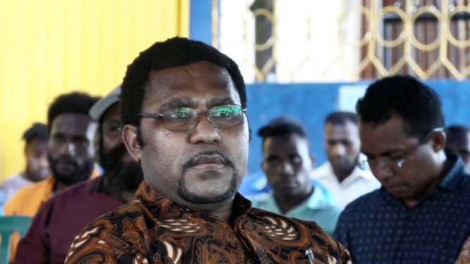 Samuel Tabuni calon anggota DPR –RI dapil Papua/ VJ
