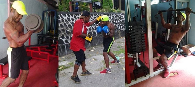 Geisler Ap, Petinju Dunia Asal Papua, Persiapkan Diri Melawan Petinju Asal Thailand