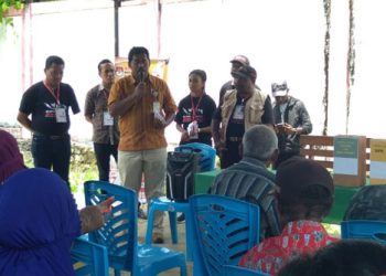 KPU kota Jayapura bersama relawan demokrasi kota jayapura melakukan Sosialisasi Pendidikan pemilih