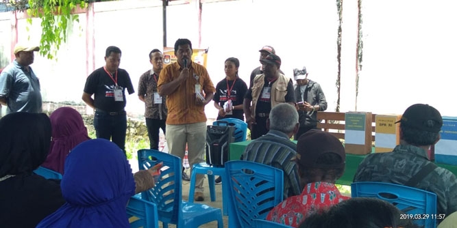 KPU kota Jayapura bersama relawan demokrasi kota jayapura melakukan Sosialisasi Pendidikan pemilih