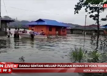 Danau Sentani Meluap Puluhan Rumah Di Yoka Terendam