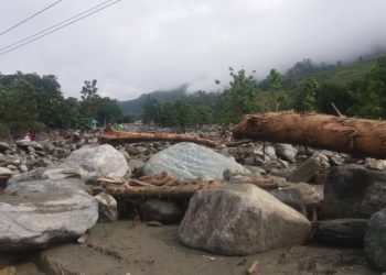 Suasana Pasca banjir bandang Sentani Kabupaten Jayapura